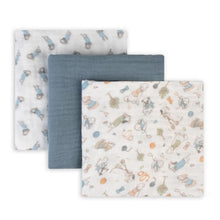 Load image into Gallery viewer, The Little Linen Company Muslin Wrap 3 Pack - Barklife Dog
