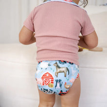 Load image into Gallery viewer, Bear &amp; Moo Reusable OSFM Cloth Nappy - Barnyard
