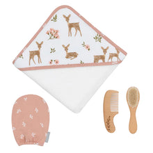 Load image into Gallery viewer, Living Textiles 4pc Baby Bath Gift Set - Sophia Garden
