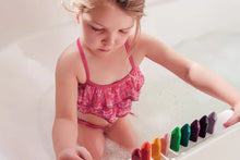 Load image into Gallery viewer, Honeysticks Bath Crayons - Triangles - 10 Vibrant Colours
