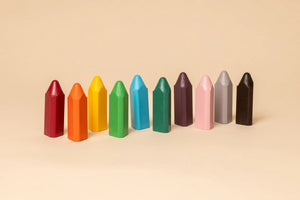 Honeysticks Bath Crayons - Triangles - 10 Vibrant Colours