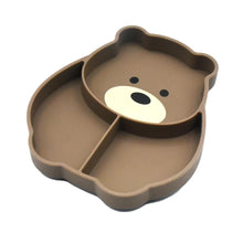 Load image into Gallery viewer, Melii Silicone Divided Suction Plate - Bear

