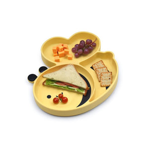 Melii Silicone Divided Suction Plate - Bee