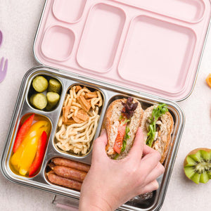 Nestling Stainless Steel Bento Box - Dusty Pink