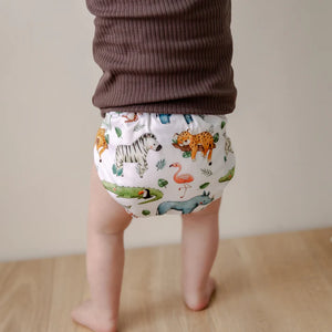 Bear & Moo Reusable OSFM Cloth Nappy - Zoo Babies