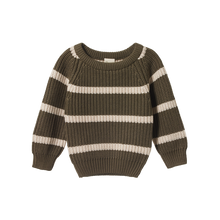 Load image into Gallery viewer, Nature Baby Billy Jumper - Seed/Oatmeal Marl Stripe
