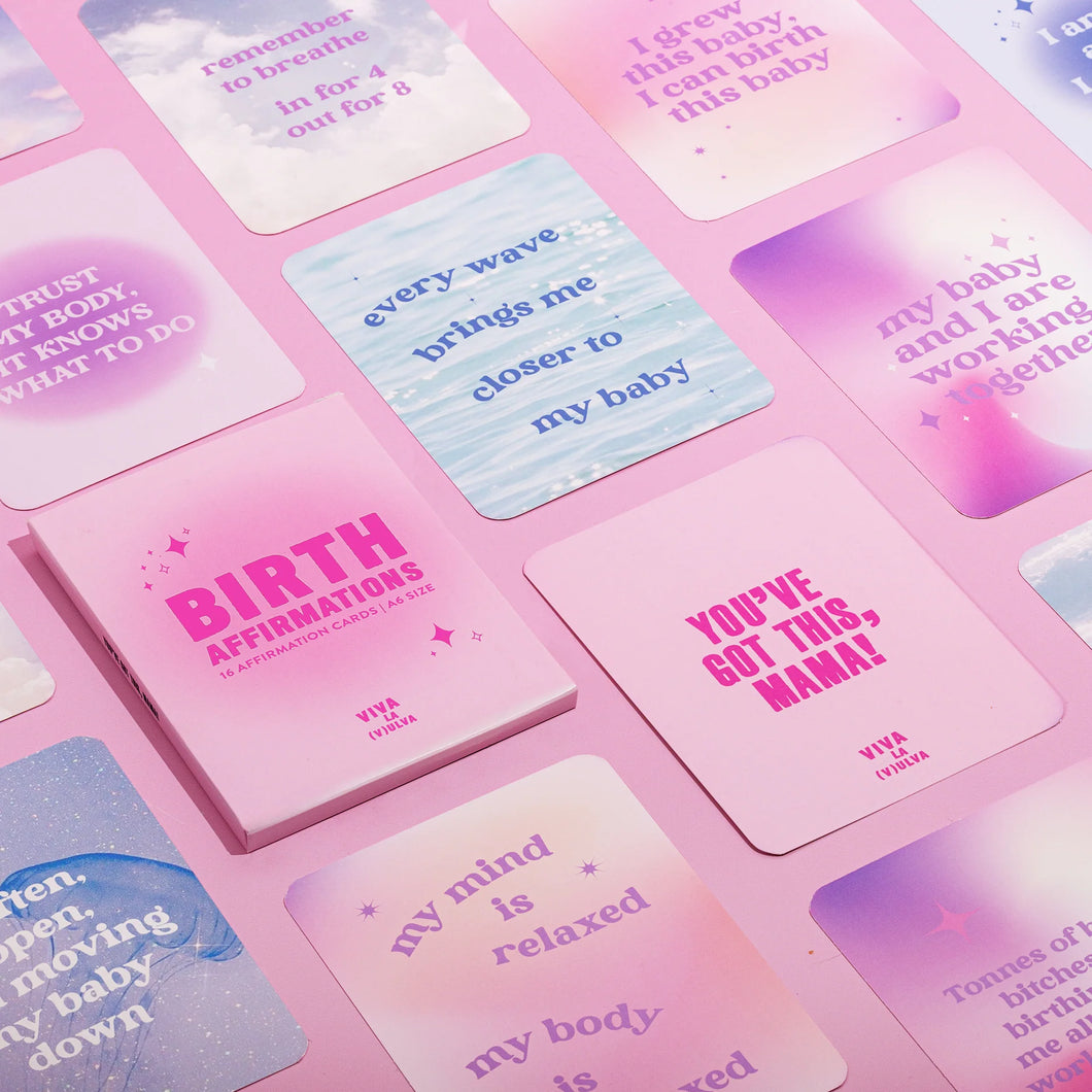 Viva La Vulva Birth Affirmation Cards