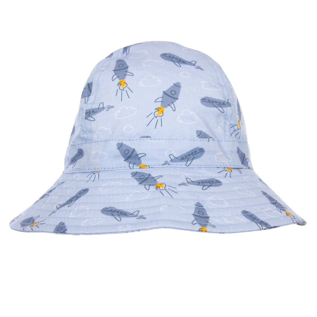 Acorn Wide Brim Infant Sunhat (Rated UPF50+) - Blast Off (0-9months)