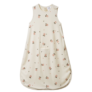 Nature Baby Organic Cotton Sleeping Bag - Posey Blossom Rose