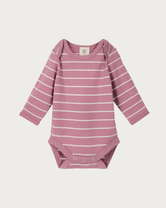 Babu Merino Bodysuit - Blossom Stripe