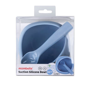 Mombella Silicone Suction Bowl - Light Blue