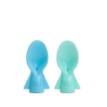 Load image into Gallery viewer, Cherub Baby Universal Food Pouch Spoon 2 pack - Blue &amp; Green
