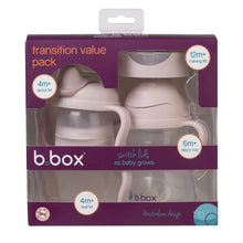 Load image into Gallery viewer, b.box Transition Value Pack - Blush - Switch lids as baby grows
