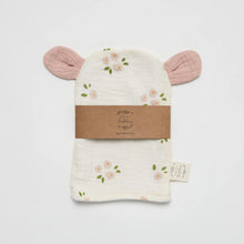 Load image into Gallery viewer, Over the Dandelions Bear Wash Glove - Daisy with Blush ears
