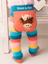 Load image into Gallery viewer, Blade &amp; Rose Bonnie Highland Cow Leggings
