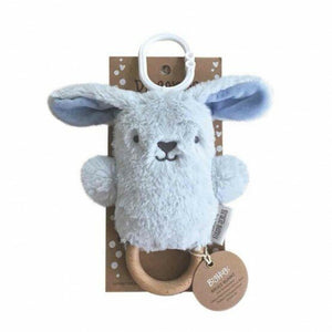 O.B Designs Wooden Teething Rattle - Bruce Bunny