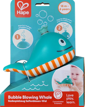 Load image into Gallery viewer, Hape Bubble Blowing Whale - Water Time Fun
