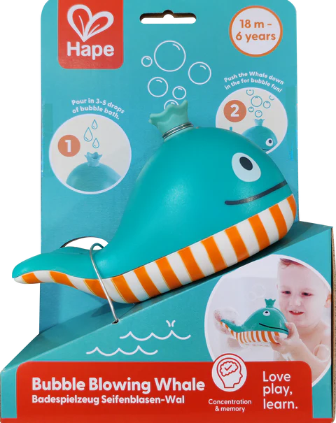 Hape Bubble Blowing Whale - Water Time Fun