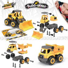 Load image into Gallery viewer, Build-ables Building Site Vehicles 2 n 1 Set
