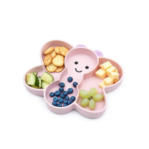 Melii Silicone Divided Suction Plate - Butterfly
