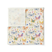 Load image into Gallery viewer, Confetti Kidz Organic Muslin Swaddle - Butterfly Blooms
