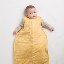Load image into Gallery viewer, Woolbabe Duvet Weight Front Zip Sleeping Bag - Buttercup Bees
