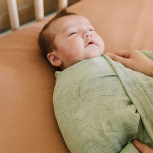 Little Unicorn Cotton Muslin Swaddle - Cactus Lines