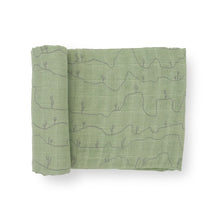 Load image into Gallery viewer, Little Unicorn Cotton Muslin Swaddle - Cactus Lines
