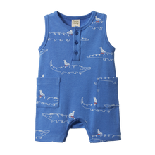 Load image into Gallery viewer, Nature Baby Camper Suit - Curious Crocodile Reef Print
