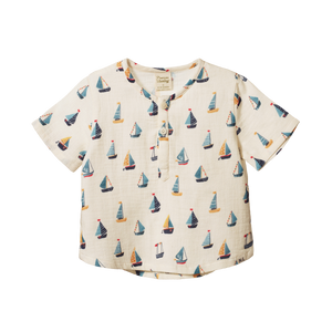 Nature Baby Caravan Shirt Muslin - Regatta