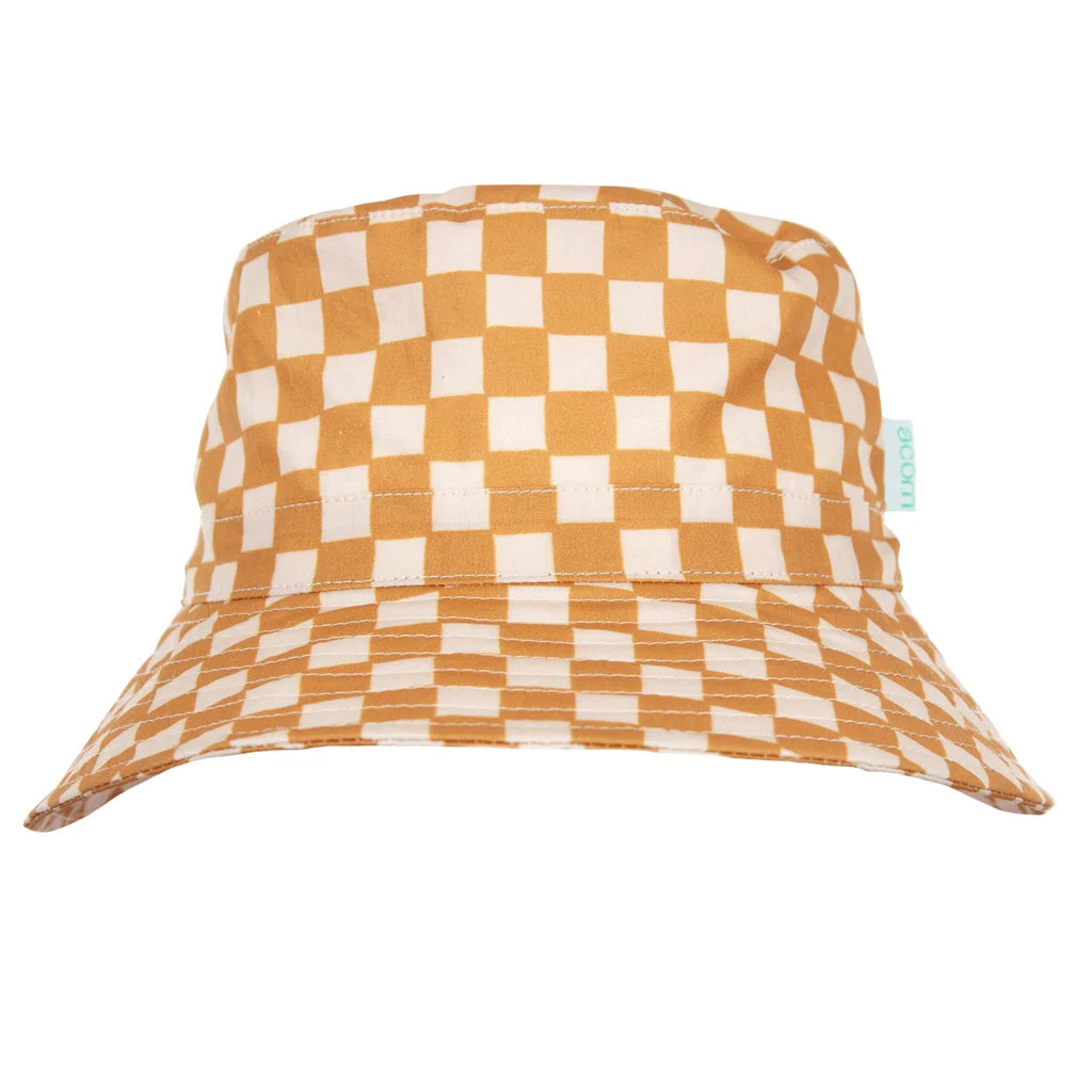 Acorn Wide Brim Bucket Hat (Rated UPF50+)- Checkmate