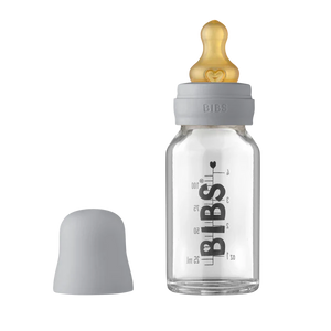 BIBS Baby Glass Bottle Complete Set 110ml - Cloud