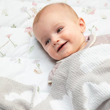 Load image into Gallery viewer, Living Textiles Chenille Baby Blanket - Grey Clouds
