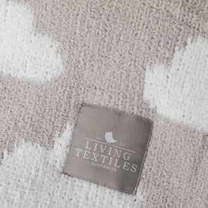 Living Textiles Chenille Baby Blanket - Grey Clouds