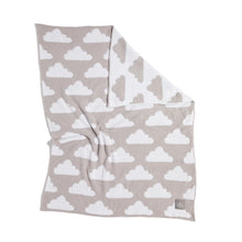 Load image into Gallery viewer, Living Textiles Chenille Baby Blanket - Grey Clouds

