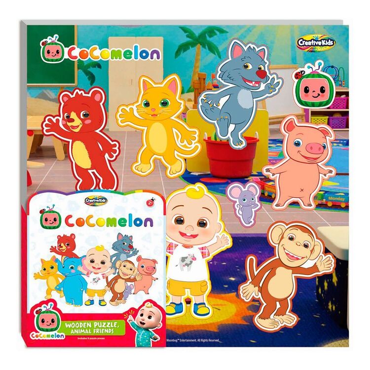 Cocomelon Wooden Chunky Puzzle Animals