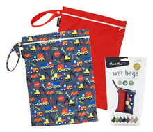 Load image into Gallery viewer, Mum2mum Wetbags Twin Pack - Construction &amp; Red
