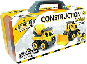 Build-ables Construction Vehicles 2 n 1 Set