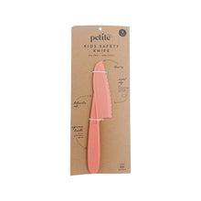 Load image into Gallery viewer, Petite Eats Kids Safety Knife - Coral &amp; Sky Blue
