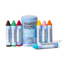 Load image into Gallery viewer, Honeysticks Bath Crayons Super Jumbos - 7 Vibrant Colours
