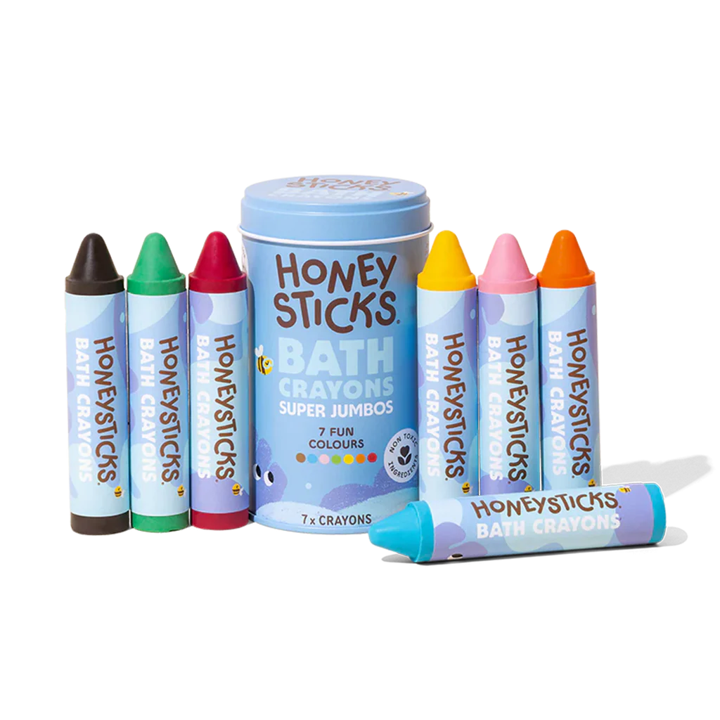 Honeysticks Bath Crayons Super Jumbos - 7 Vibrant Colours