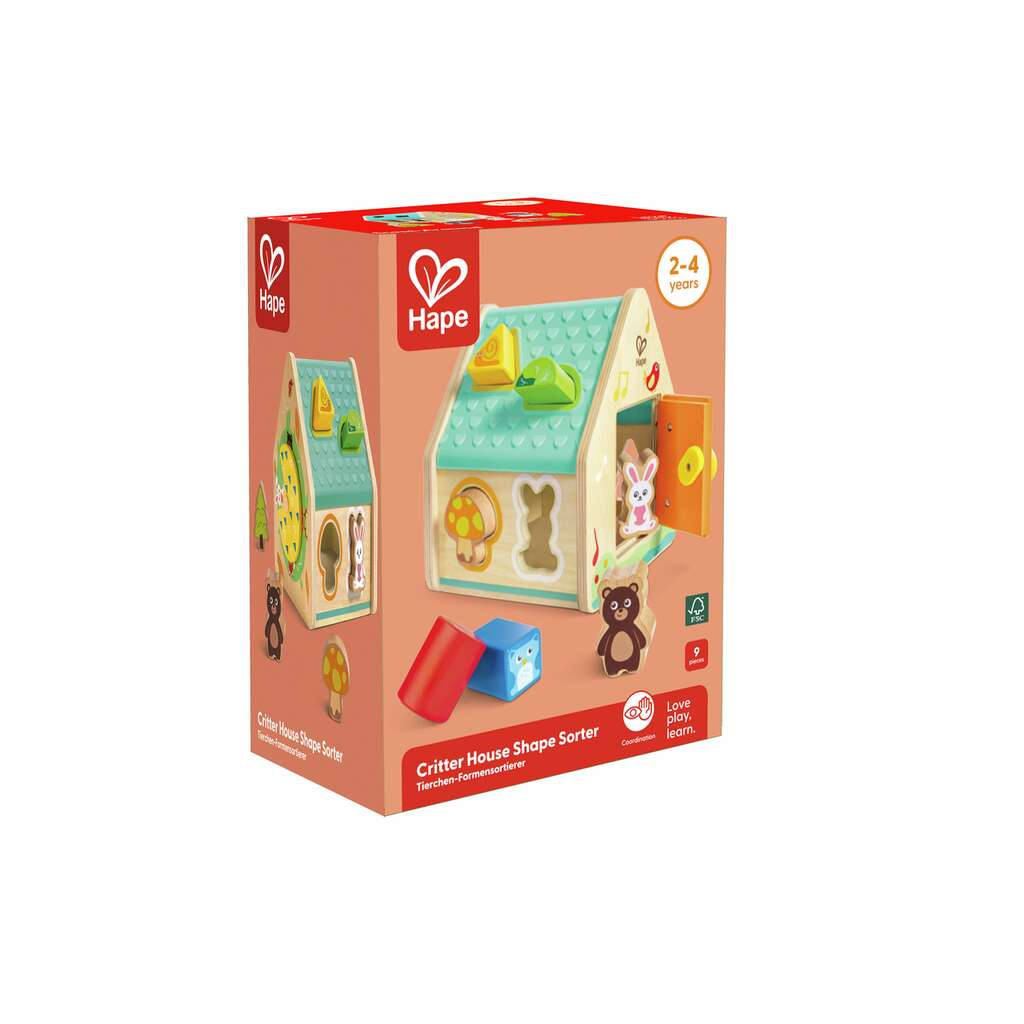 Hape Critter House Shape Sorter