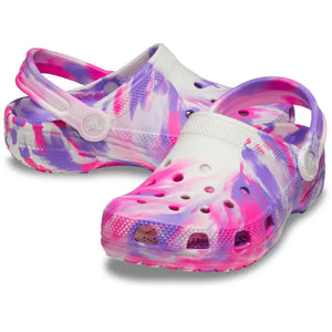 Crocs Classic Glow Marbled Clogs - Toddler - Pink Crush/Multi