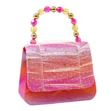 Load image into Gallery viewer, Pink Poppy Butterfly Ruched Sparkle Handbag
