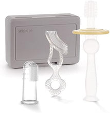 Load image into Gallery viewer, Haakaa Infant Oral Care Kit - Suva Grey
