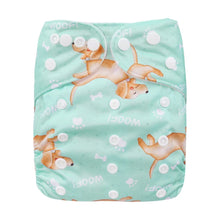 Load image into Gallery viewer, Bear &amp; Moo Reusable OSFM Cloth Nappy - Dashing Dachshund
