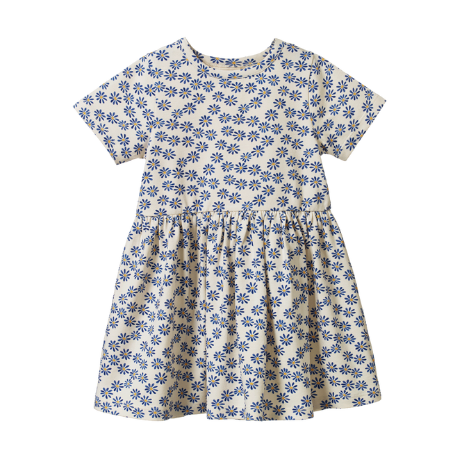 Nature Baby Saturday Dress - Daisy Daze Meadow Print