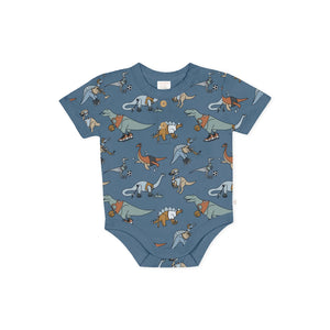 Confetti Kidz Henley Bodysuit - Sporty Dinos