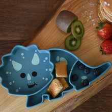 Load image into Gallery viewer, Melii Silicone Divided Suction Plate - Luxe Dino
