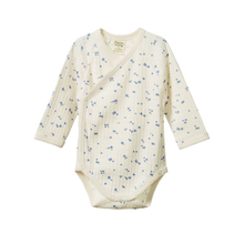 Load image into Gallery viewer, Nature Baby Pointelle Kimono Bodysuit - Daisy Print
